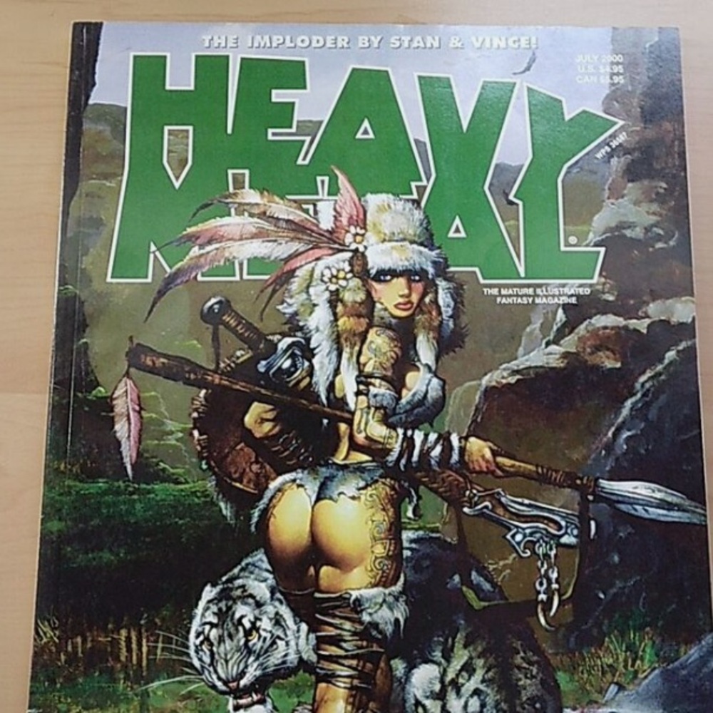 HEAVY METAL MAGAZINE (JULY 2000) SIMON BISLEY COVER. Collectors edition! Rare!